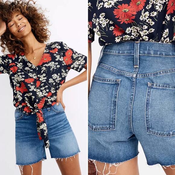 Madewell The Perfect Jean Short Ullman Wash - 24 - Picture 1 of 5